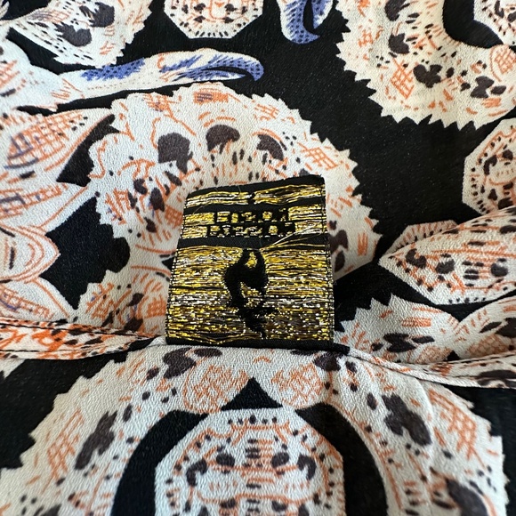 Passion Fusion Women's Small Multitone Bohemian Short Sleeves Mini Dress/Tunic - Picture 15 of 15